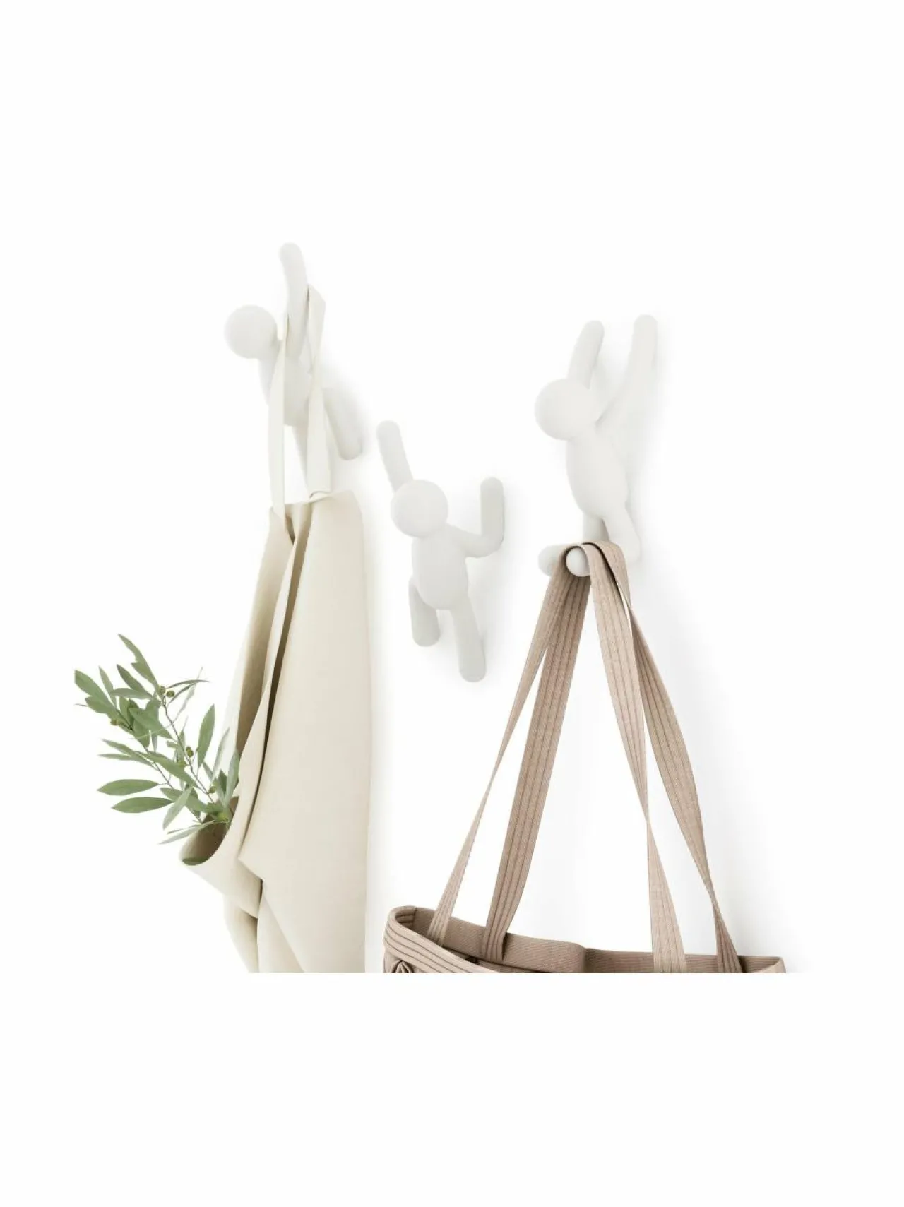 Naulakot & Koukut|Umbra Buddy-koukku, 3 kpl VALKOINEN