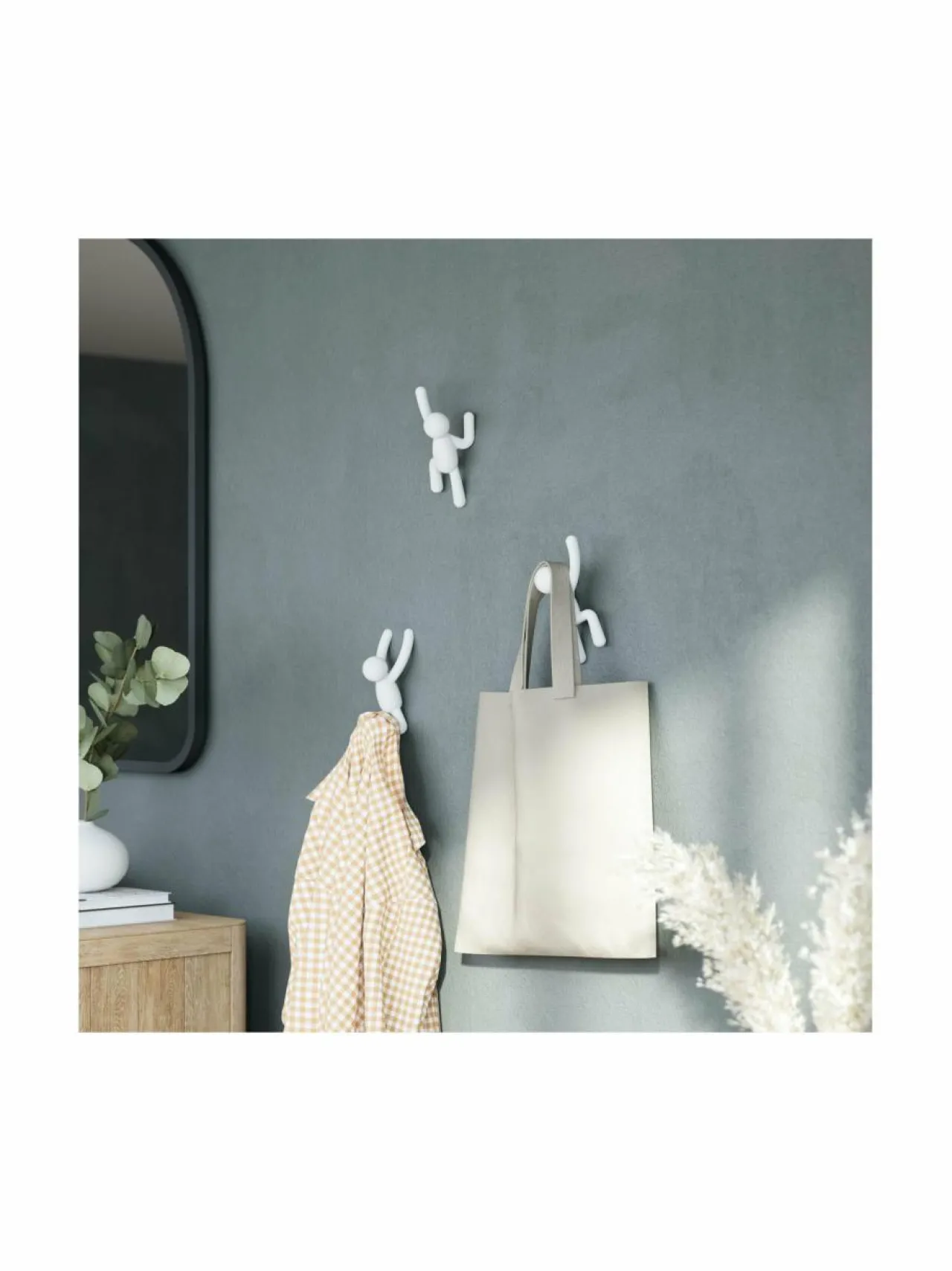 Naulakot & Koukut|Umbra Buddy-koukku, 3 kpl VALKOINEN