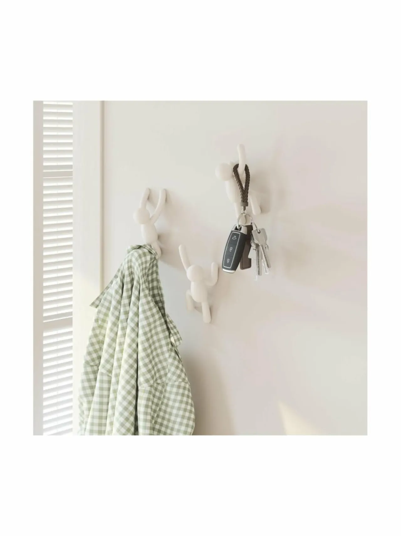 Naulakot & Koukut|Umbra Buddy-koukku, 3 kpl VALKOINEN