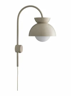 Seinävalaisimet|Frandsen Butterfly-seinävalaisin MATT TAN GREY