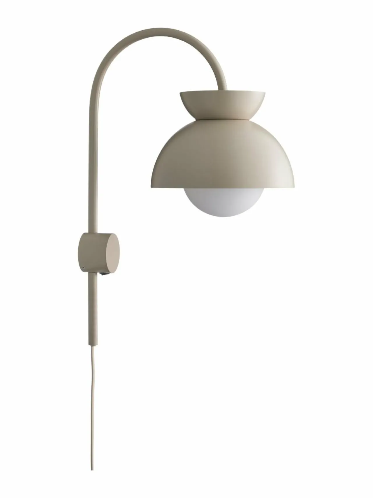 Seinävalaisimet|Frandsen Butterfly-seinävalaisin MATT TAN GREY