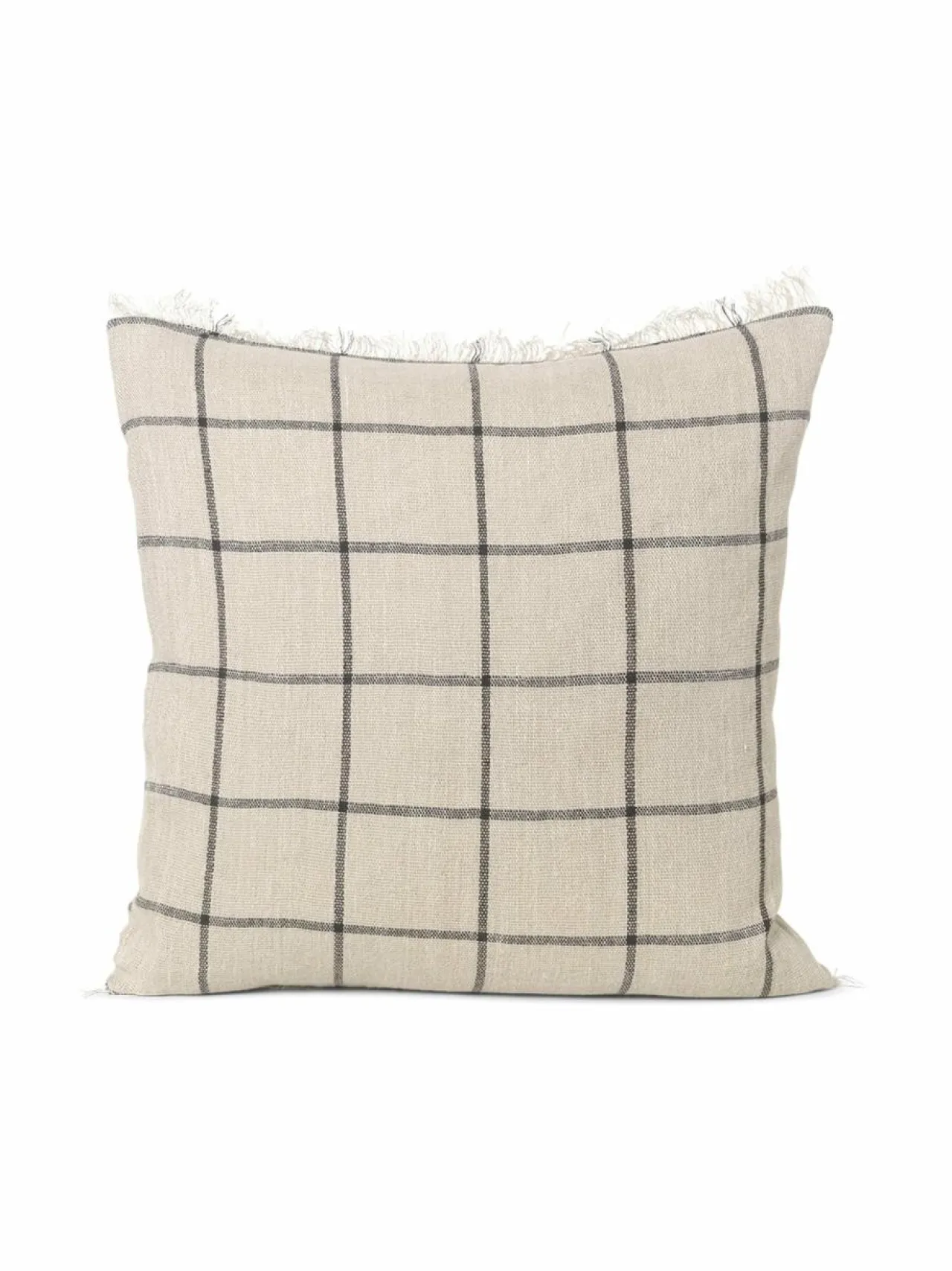Huovat & Päiväpeitot|Ferm Living Calm-koristetyyny 50 x 50 cm CAMEL / BLACK