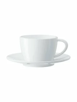 Kahvin- & Vedenkeittimet|Jura Cappuccino- kahvikuppi ja aluslautanen 2 kpl WHITE