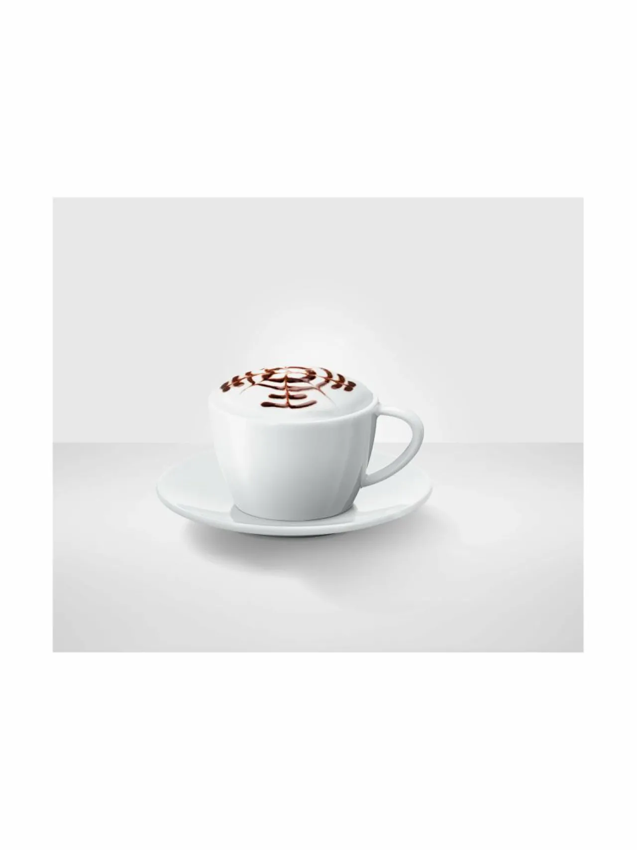 Kahvin- & Vedenkeittimet|Jura Cappuccino- kahvikuppi ja aluslautanen 2 kpl WHITE
