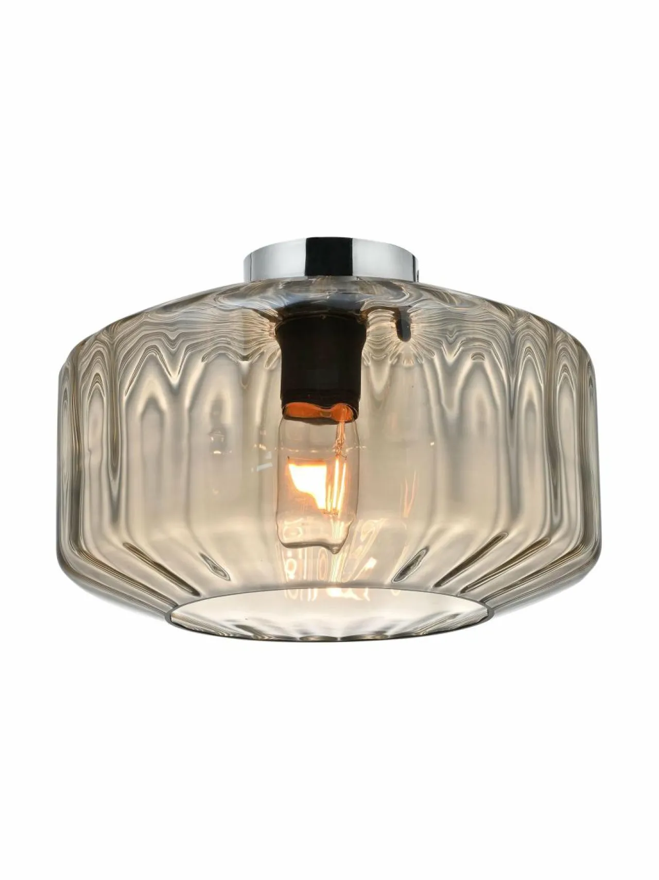 Kattovalaisimet|Design by Grönlund Cardigan-plafondi CHROME / COGNAQ