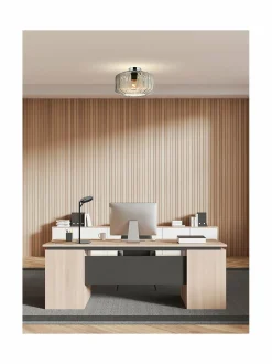 Kattovalaisimet|Design by Grönlund Cardigan-plafondi CHROME / COGNAQ