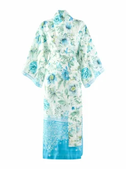 Kylpyhuonetekstiilit|Bassetti Casablanca Kimono -kylpytakki C1 LIGHT BLUE