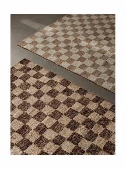 Matot|Ferm Living Check Wool Jute -matto, 140 x 200 cm COFFEE/NATURAL