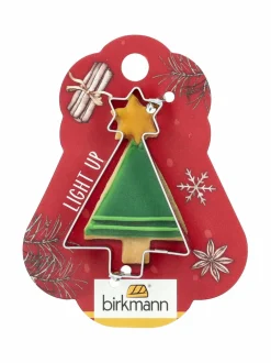 Leivonta|Birkmann Christmas Tree -piparkakkumuotti 5.6 cm STEEL