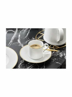 Mukit & Kupit & Asetit|Villeroy & Boch Château Septfontaines -kahvikupin aluslautanen WHITE