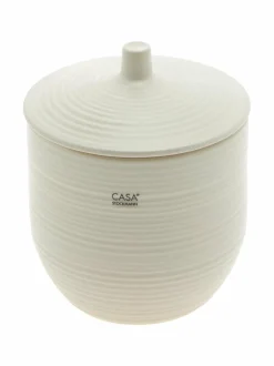 Kylpyhuonetarvikkeet|Casa Stockmann Circle-purkki 11 x 13.5 cm SHINY CREAM 2325N