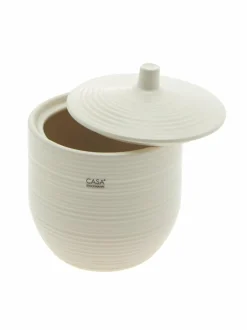 Kylpyhuonetarvikkeet|Casa Stockmann Circle-purkki 11 x 13.5 cm SHINY CREAM 2325N