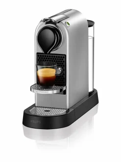 Kahvin- & Vedenkeittimet|Nespresso Citiz -kapselikahvinkeitin By Krups SILVER