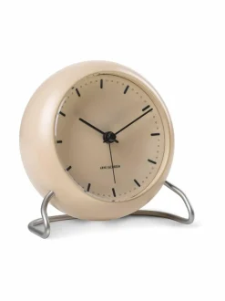 Peilit, Kellot & Kehykset|Arne Jacobsen City Hall -pöytäkello 11 cm SANDY BEIGE