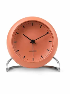Peilit, Kellot & Kehykset|Arne Jacobsen City Hall -pöytäkello 11 cm PALE ORANGE