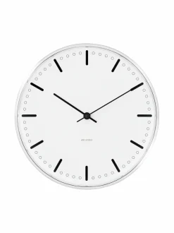 Peilit, Kellot & Kehykset|Arne Jacobsen City Hall -seinäkello 29 cm BLACK