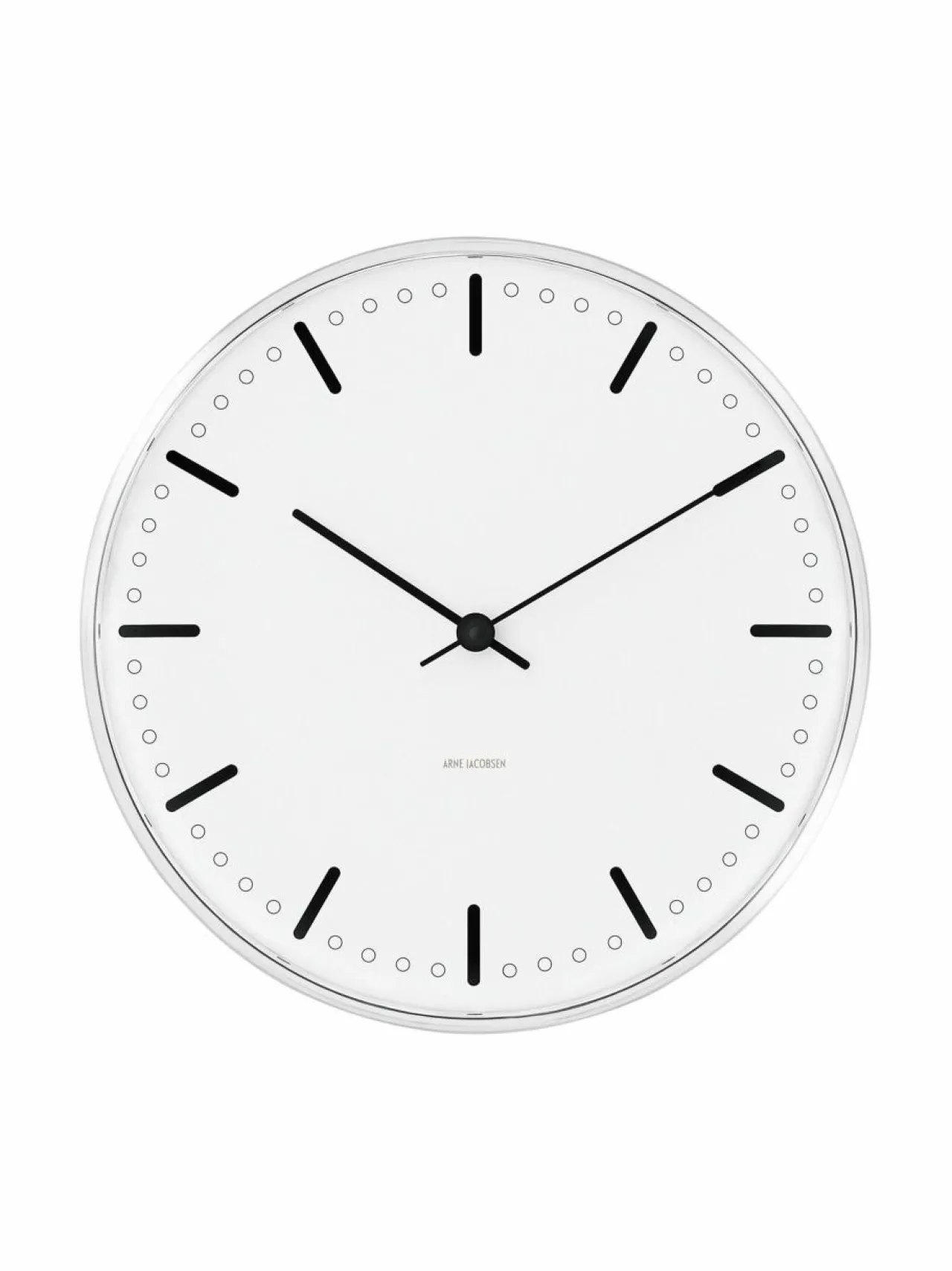 Peilit, Kellot & Kehykset|Arne Jacobsen City Hall -seinäkello 29 cm BLACK