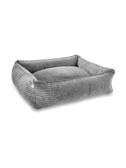 Pedit Ja Makuualustat|Laboni Classic Nova koiranpeti - Vakosamettikuvio KIVENHARMAA