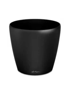 Ruukut & Istutusastiat|Lechuza Classiko LS Musta Altakasteluruukku Pyörillä ∅43cm, korkeus 40cm MUSTA KIILTÄVÄPINTA