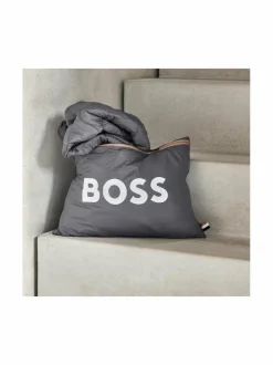 Huovat & Päiväpeitot|Hugo Boss Cloud- tikattu peitto, 110 x 160 cm CARBON