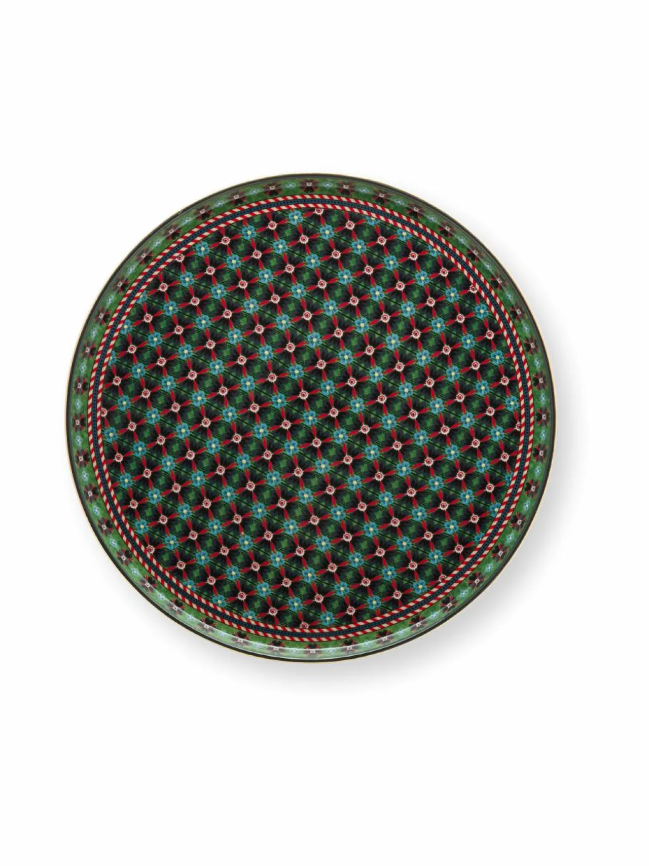 Tarjoiluastiat|PIP Studio Clover Mini -kakkuvati 21 cm GREEN