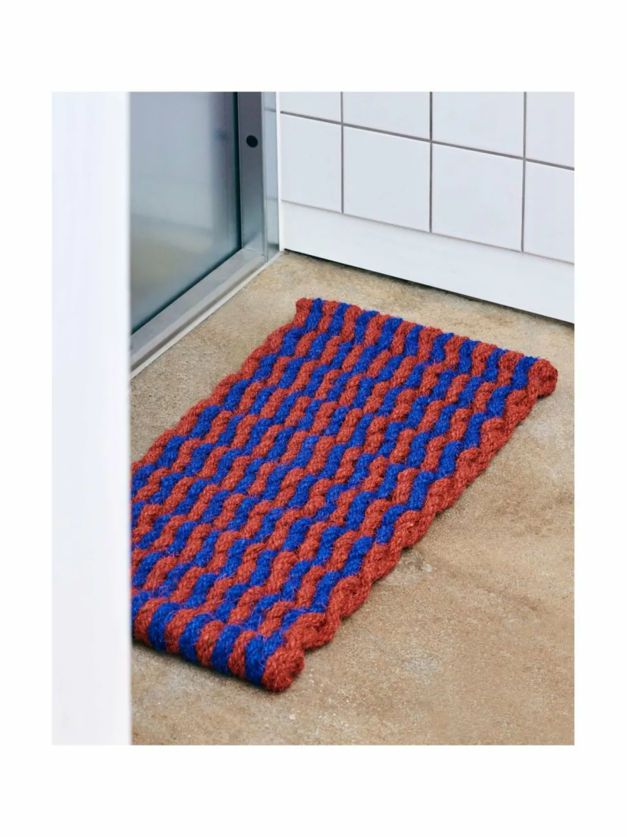 Matot|HAY Coco Stripe Wave -ovimatto 40 x 80 cm BROWN, NAVY