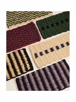 Matot|HAY Coco Stripe Wave -ovimatto 40 x 80 cm BROWN, NAVY