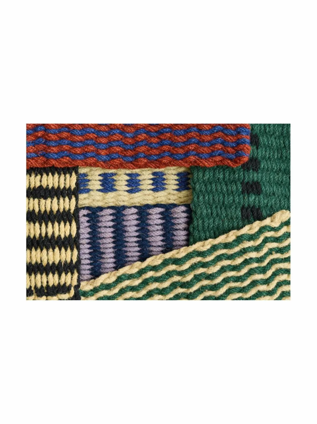 Matot|HAY Coco Stripe Wave -ovimatto 40 x 80 cm BROWN, NAVY