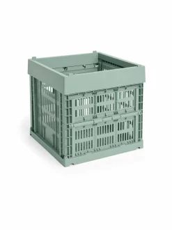 Säilytys|HAY Colour Crate Cube -säilytyskori SAGE GREEN