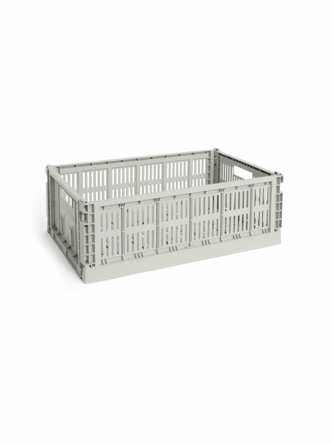 Säilytys|HAY Colour Crate Large -säilytyslaatikko 34,5 x 53 x 18,5 cm GREY