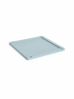 Säilytys|HAY Colour Crate Lid Plastic Medium Square -kansi 30,5 x 30,5 x 1,5 cm DUSTY BLUE