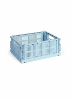 Säilytys|HAY Colour Crate Medium -säilytyskori SOFT BLUE