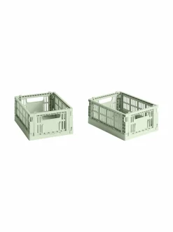 Säilytys|HAY Colour Crate Mini -korit 2 kpl GREEN