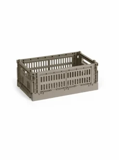 Säilytys|HAY Colour Crate Small -säilytyskori WARM GREY
