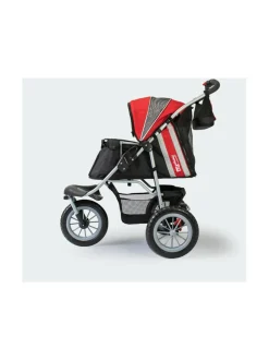 Kantolaukut Ja Rattaat|InnoPet Comfort EFA ECO lemmikkirattaat PUNAINEN / MUSTA