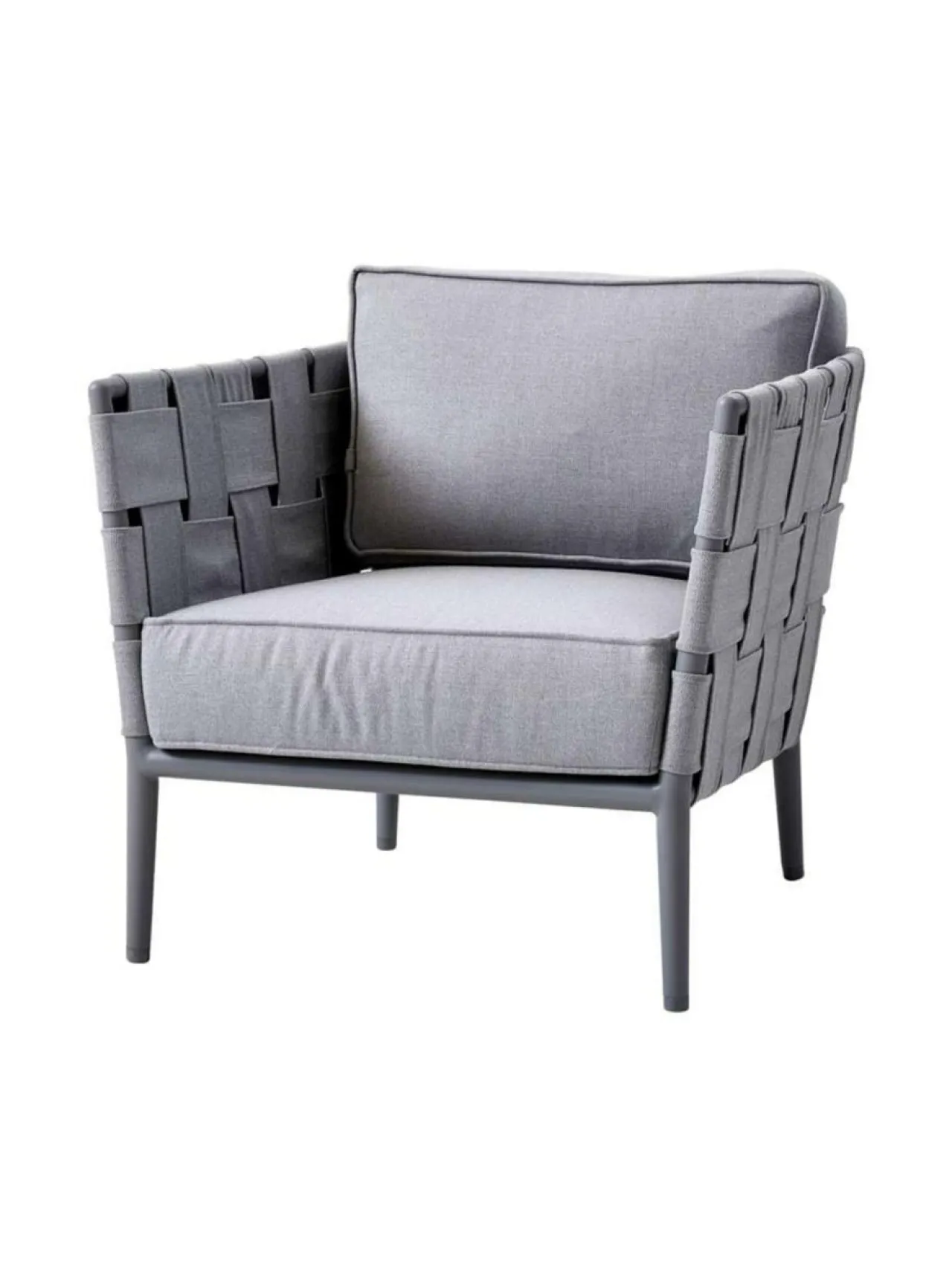 Puutarhakalusteet & Pehmusteet|Cane-Line Conic-nojatuoli VAALEA HARMAA