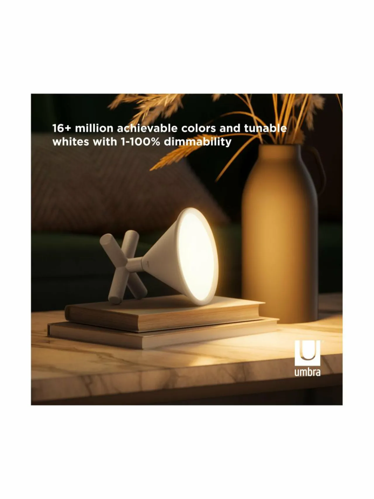 Lamput|Umbra Cono Portable Smart Lamp -valaisin GREY