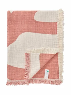 Huovat & Päiväpeitot|Lexington Coral Jacquard -peite WHITE/CORAL