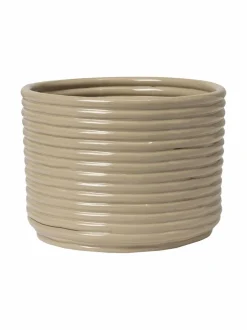 Ruukut & Istutusastiat|Ferm Living Corduroy-keraaminen ruukku OFF-WHITE