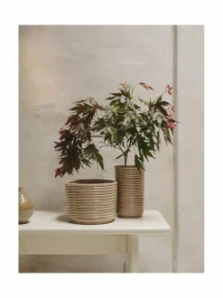 Ruukut & Istutusastiat|Ferm Living Corduroy-keraaminen ruukku OFF-WHITE