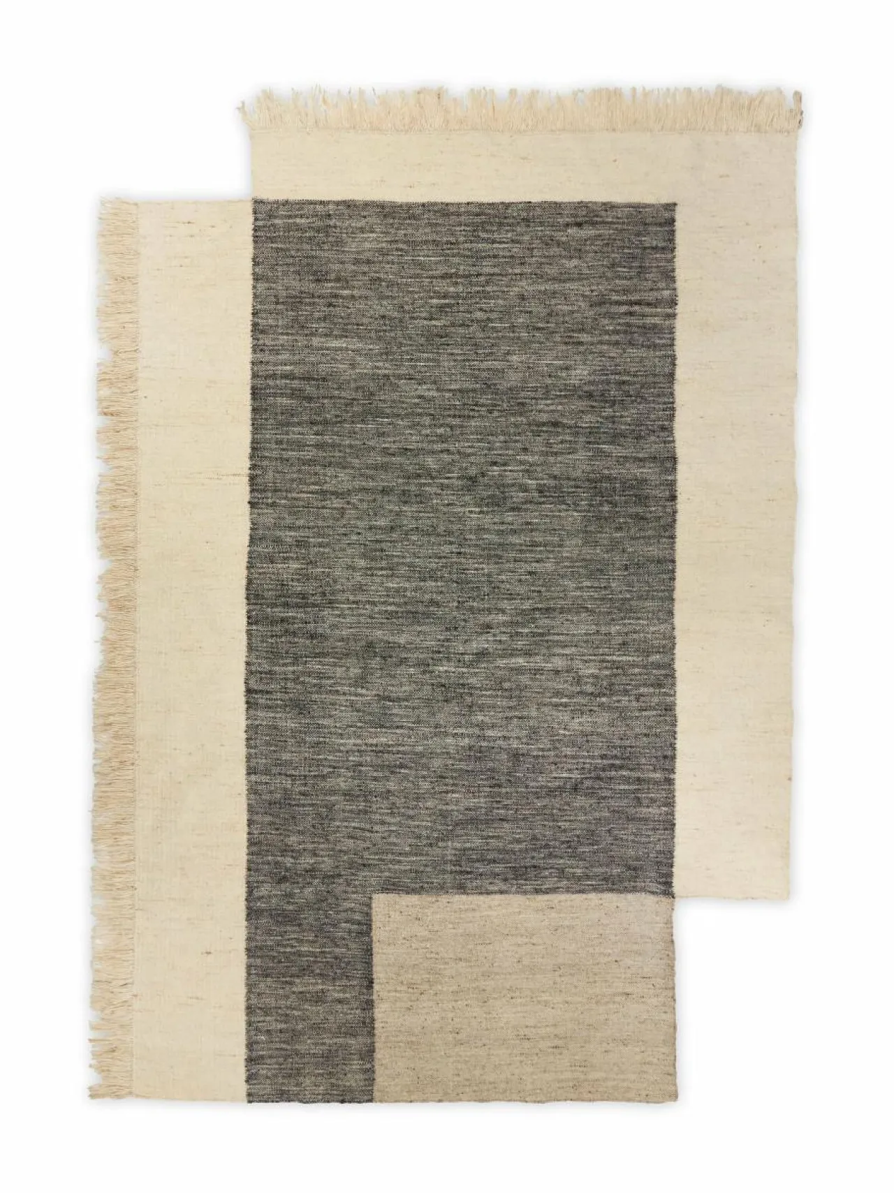 Matot|Ferm Living Counter-villamatto 300 x 200 cm CHARCOAL/OFF-WHITE