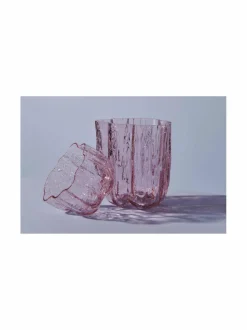 Kynttilät & Lyhdyt|Kosta Boda Crackle Votive -kynttilänjalka PINK