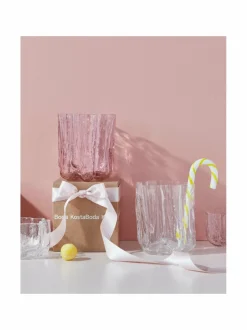 Kynttilät & Lyhdyt|Kosta Boda Crackle Votive -kynttilänjalka PINK