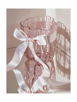 Koriste-Esineet|Kosta Boda Crackle-kristallimaljakko 12,1 cm PINK