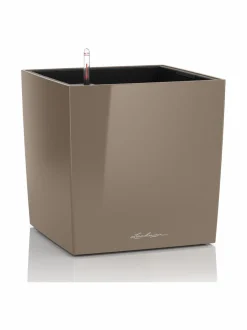 Ruukut & Istutusastiat|Lechuza Cube Premium 40 Taube Altakasteluruukku pyörillä ∅40x40cm korkeus40cm TAUBE KIILTÄVÄPINTA