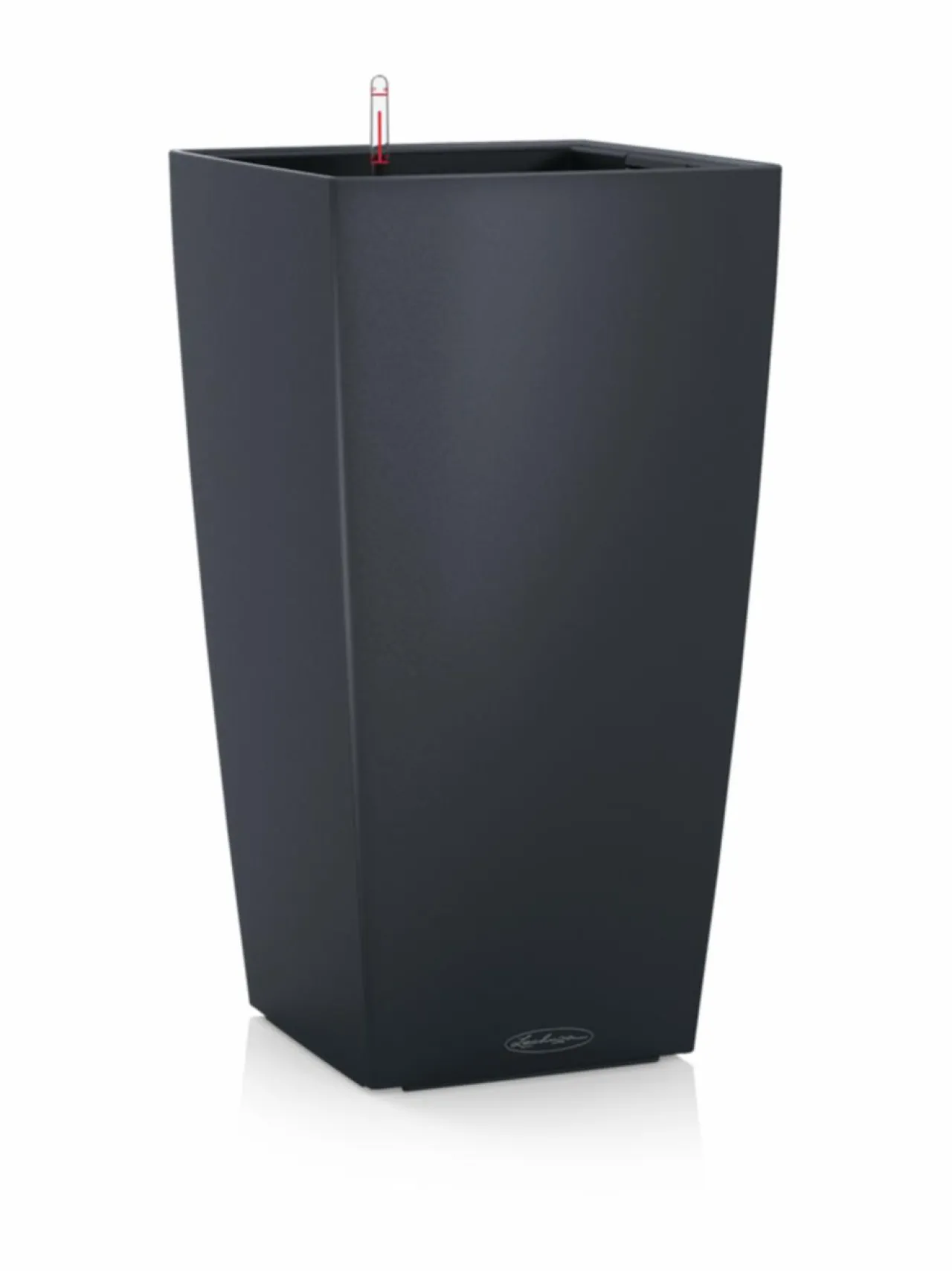 Ruukut & Istutusastiat|Lechuza CUBICO Color 22 matta Tummaharmaa Altakasteluruukku ∅22x22cm korkeus 41cm TUMMAHARMAA MATTAPINTA