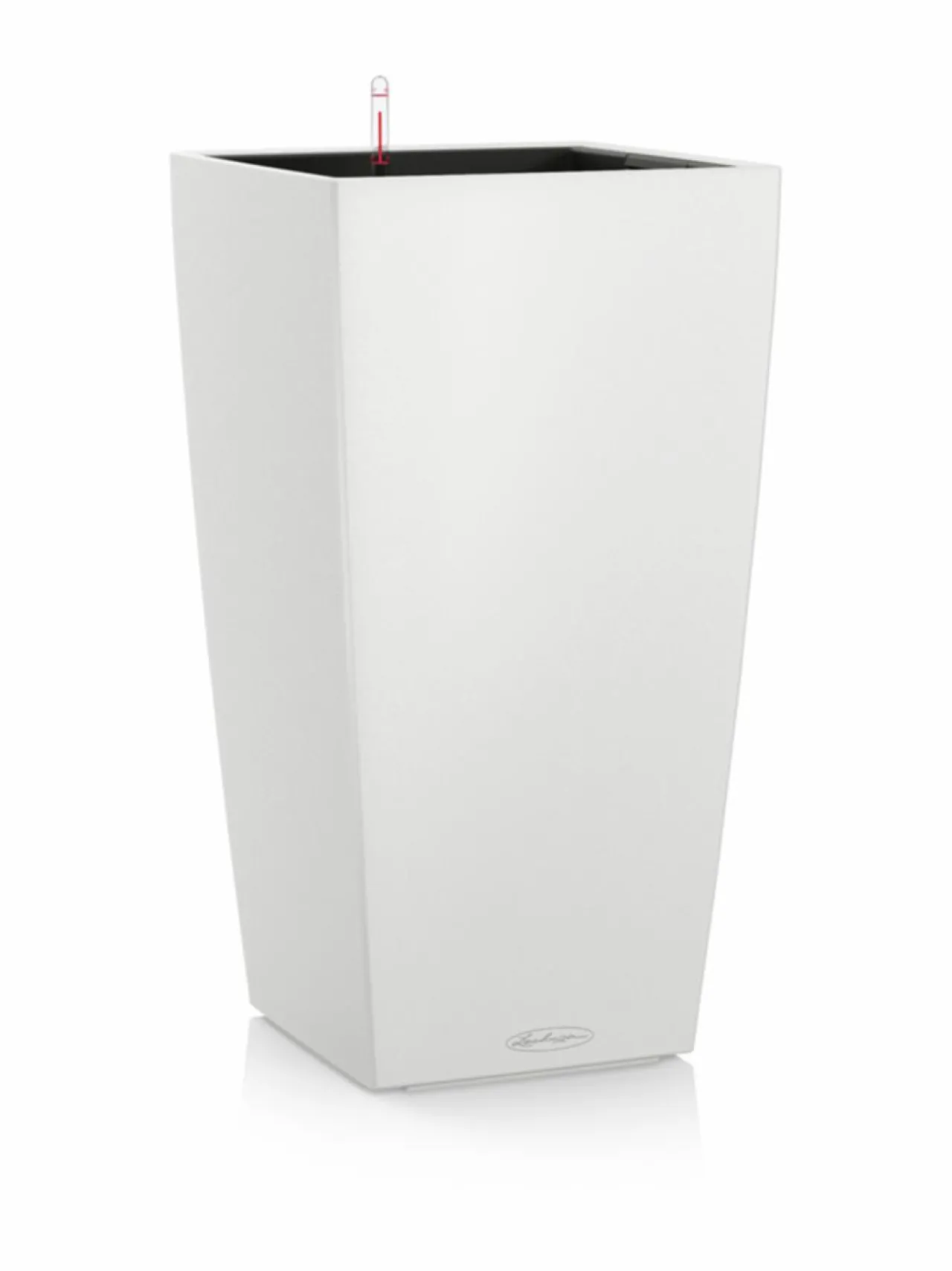 Ruukut & Istutusastiat|Lechuza CUBICO Color 40 matta valkoinen Altakasteluruukku ∅40x40 korkeus 75 cm VALKOINEN MATTAPINTA