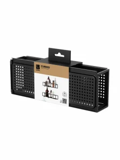 Säilytys|Umbra Cubiko-suihkuteline 2 kpl BLACK