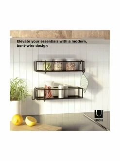 Säilytys|Umbra Cubiko-suihkuteline 2 kpl BLACK