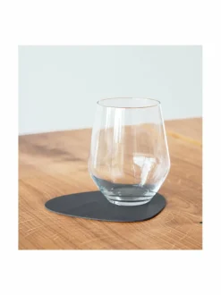 Keittiö- & Kattaustekstiilit|Lind DNA Curve Nupo -lasinalunen nahasta ANTHRACITE